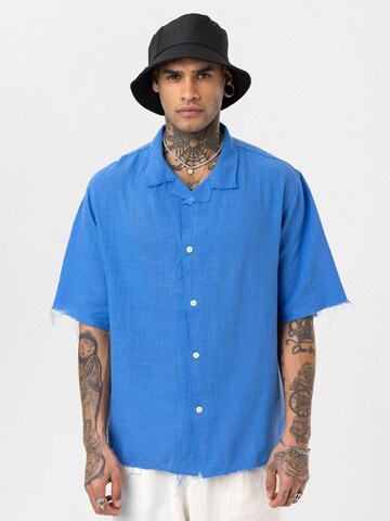 Dandalo Comfort fit Button Up Shirt 'Leon' in Blue: front