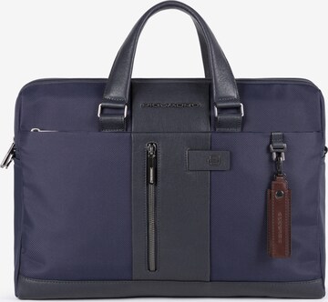 Piquadro Document Bag in Blue: front