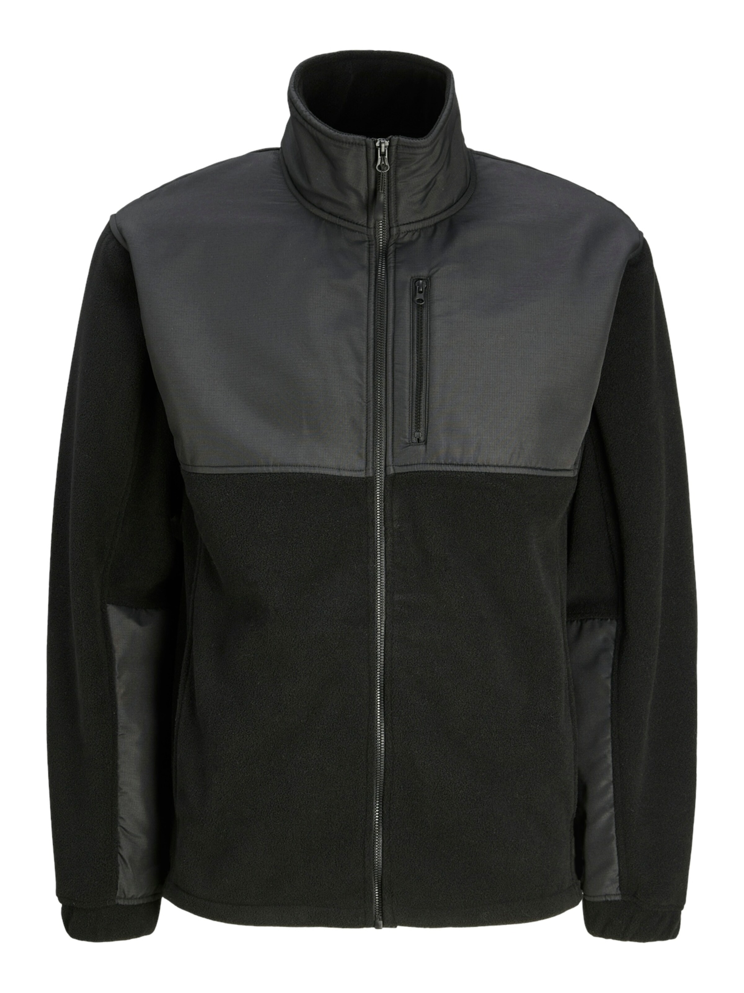 JACK & JONES Fleecejakke 'JCOLima' i sort: forside