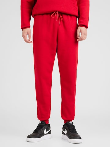Jordan Zúžený Kalhoty 'Essential' – červená: přední strana