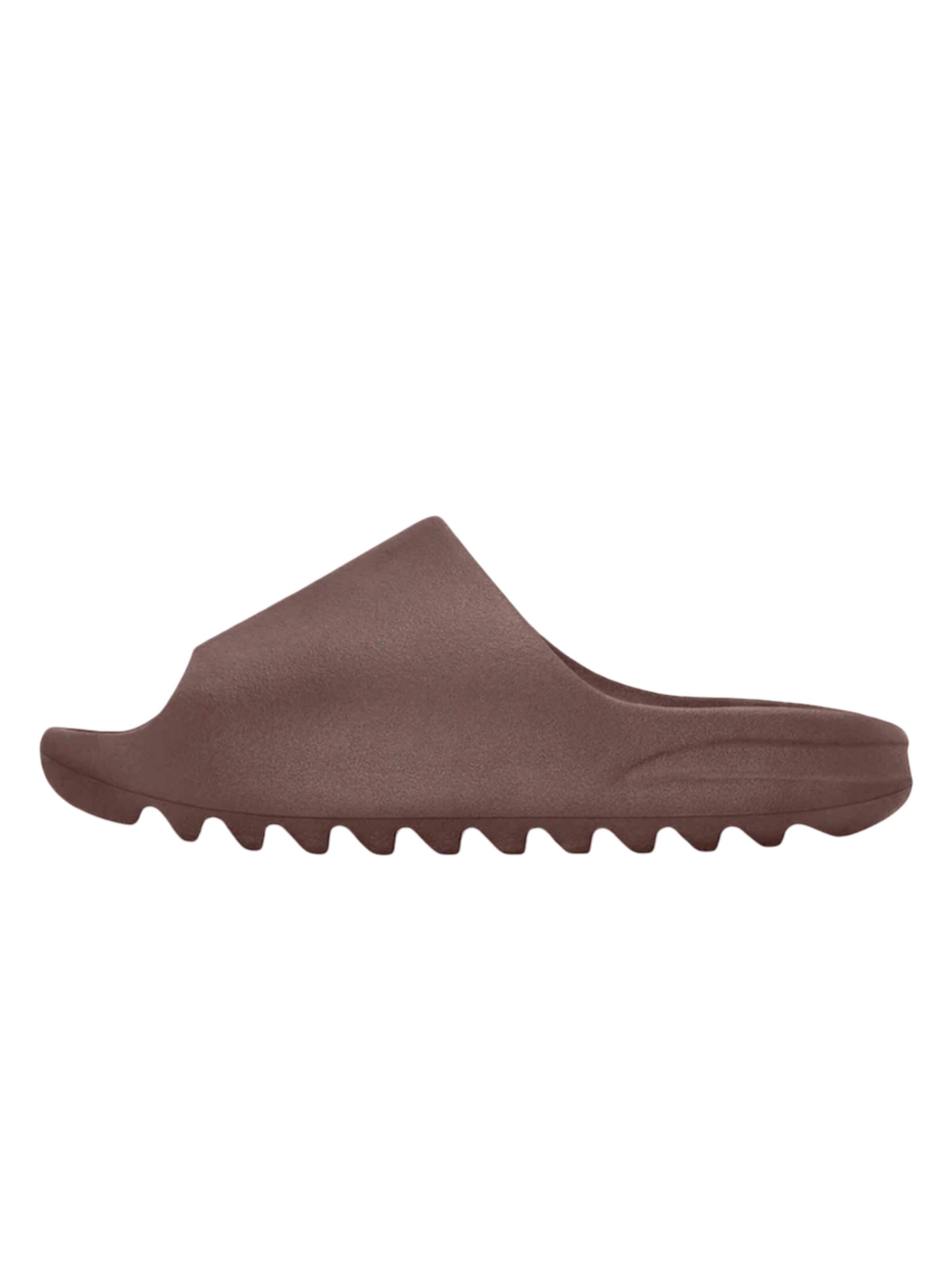 Yeezy Strand-/Badeschuh 'Yeezy Slide YS-01 Fudge'‌‌‌‌‌‌ in Braun: Vorderseite