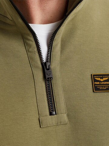 PME Legend Collegepaita 'Pullover with half-zip' värissä vihreä