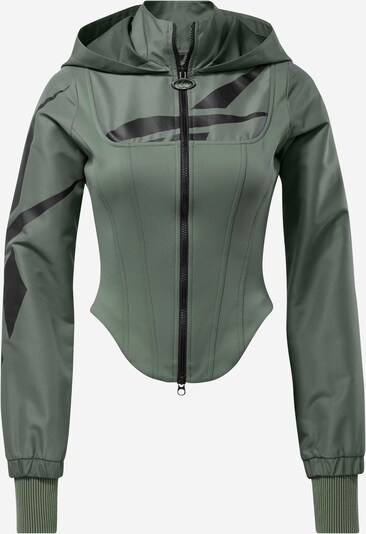 Reebok Classics Sweatjacke 'RBK CARDI CORSET HOODIE' in grün, Produktansicht