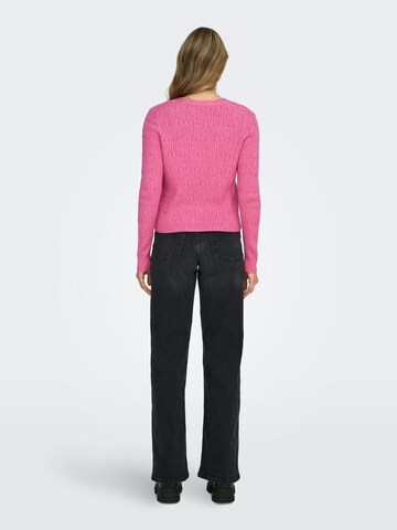 ONLY Knit cardigan 'katia' in Pink