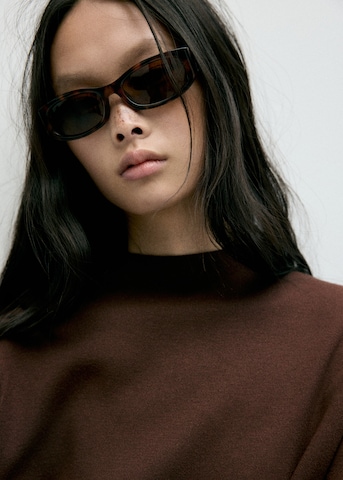 MANGO Sweater 'CHIMNEY' in Brown