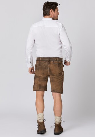 STOCKERPOINT Regular Traditional Pants 'UMBERTO' in Brown