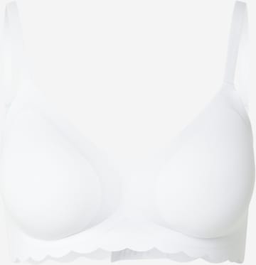 SkinyTrokutasti Grudnjak - bijela boja: prednji dio