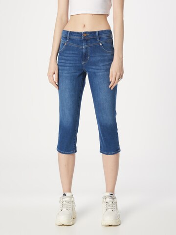 s.Oliver Slimfit Jeans in Blauw: voorkant