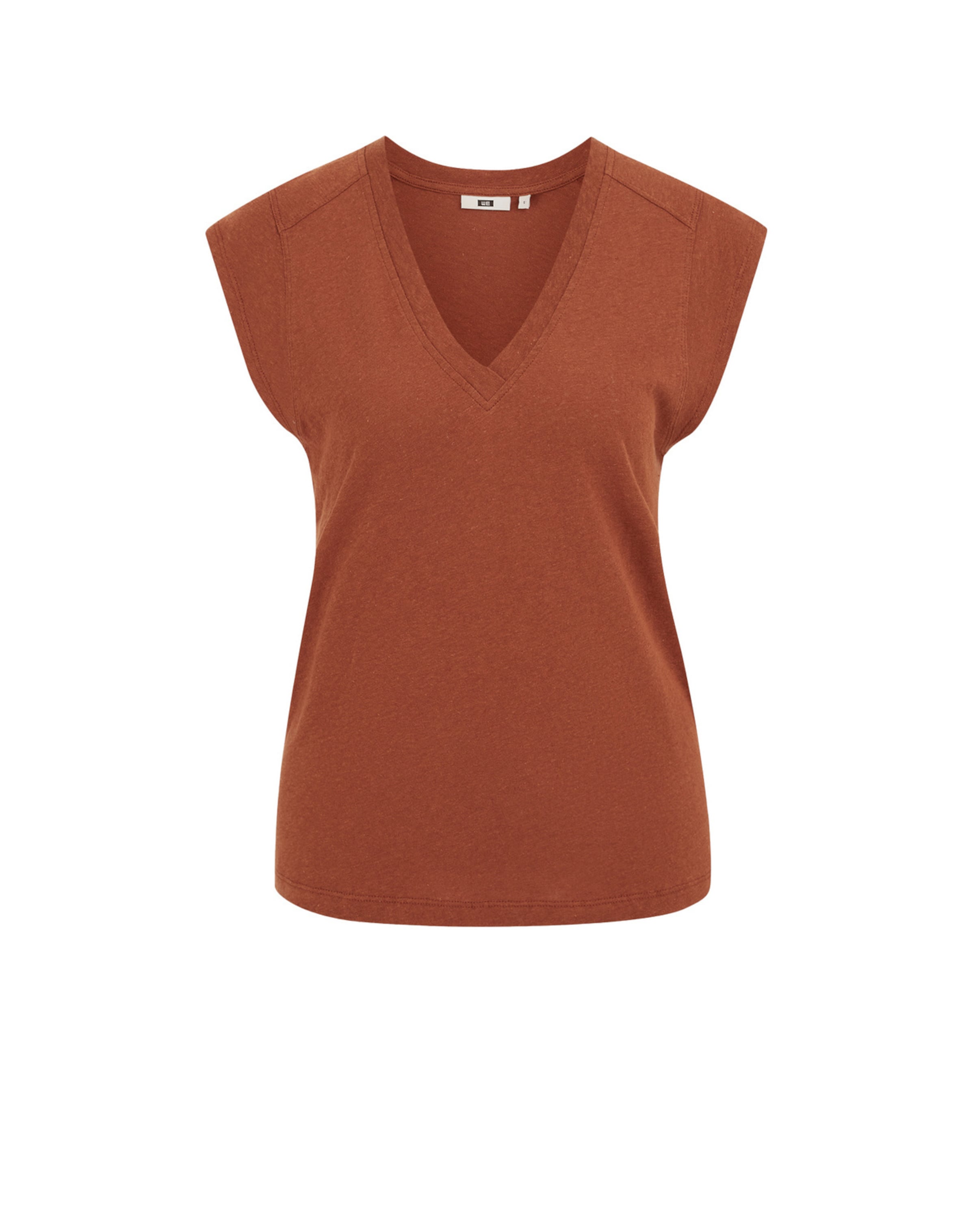 WE Fashion Paita värissä ruskea: etupuoli