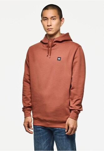 Weekend Offender Sweatshirt 'Ribbe' in Braun: Vorderseite