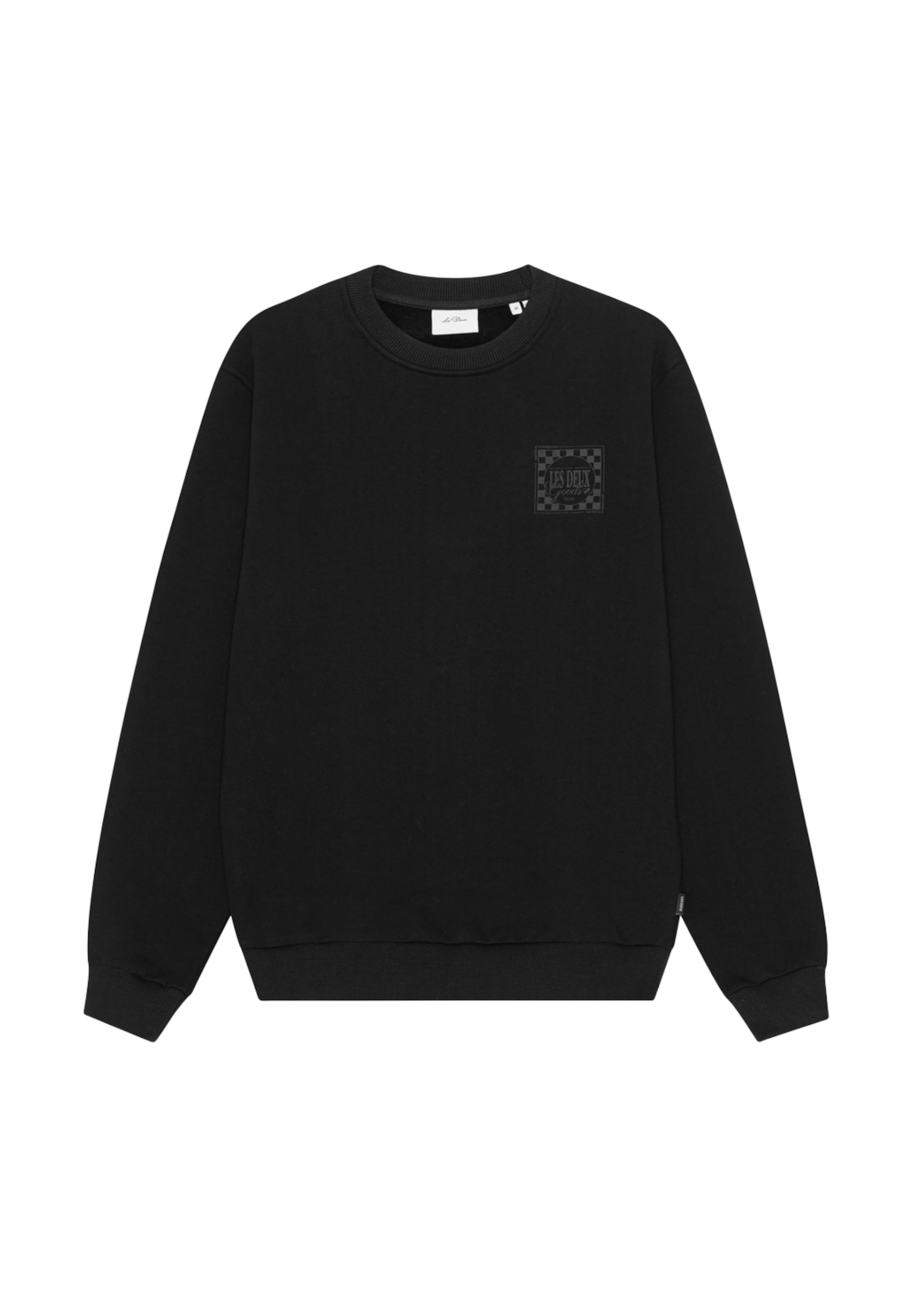 Les Deux - Sudadera 'Goods' en negro: frente