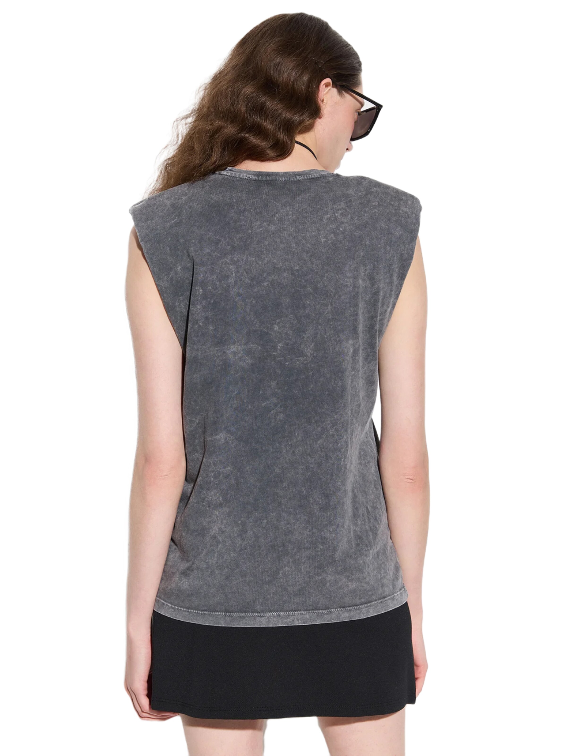 No Matter What Top in Grau