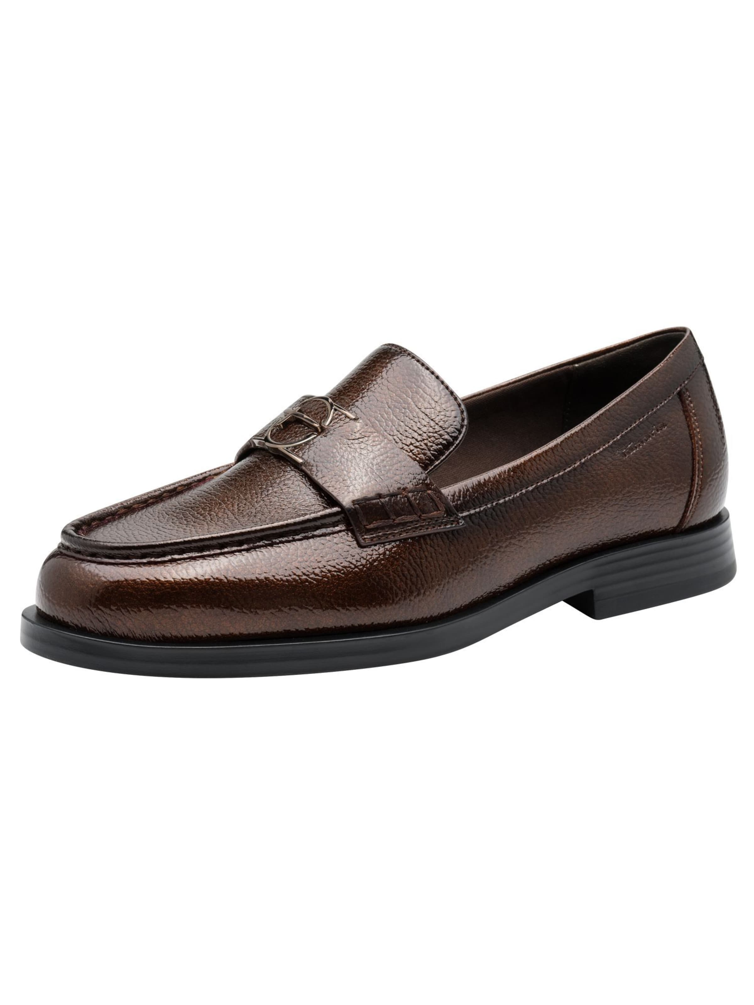 Chaussure basse Tamaris en marron : devant