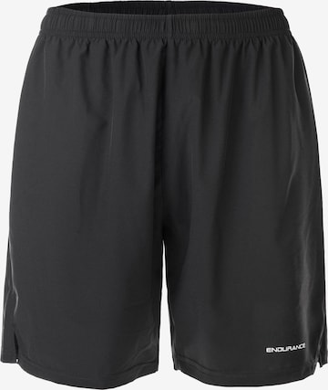 ENDURANCE Regular Workout Pants 'Grosseto' in Black: front