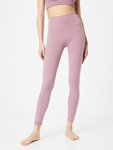 ADIDAS SPORTSWEAR Skinny Sportbyxa 'Essentials' i lila: framsida