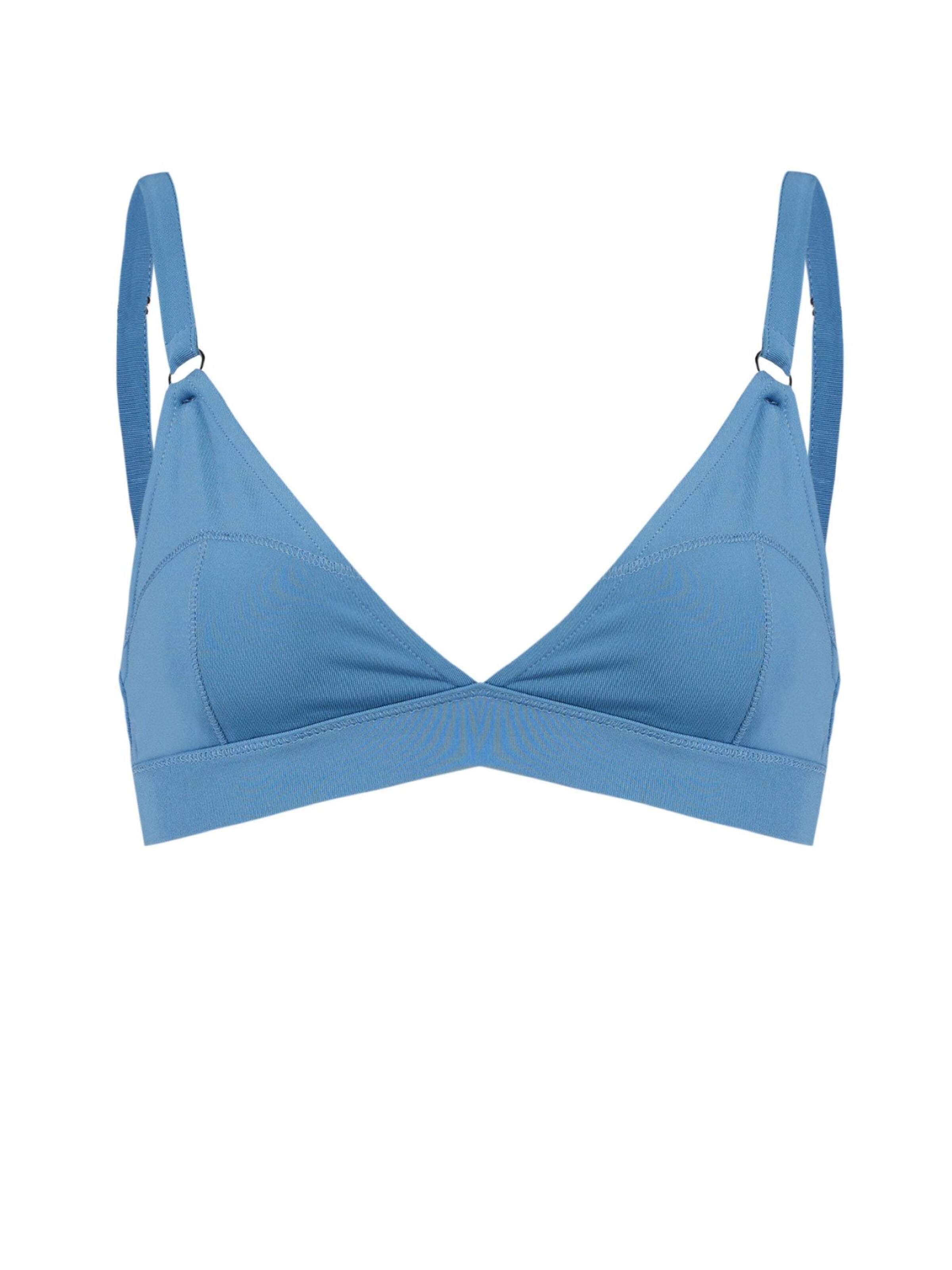 Triangle Soutien-gorge PCFG en bleu : devant
