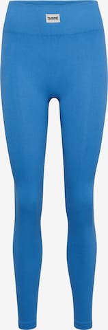 Hummel Skinny Sportsbukser 'Pulse' i blå: forside