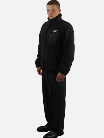 HEFTYKA Fleece Jacket 'SHERPA' in Black