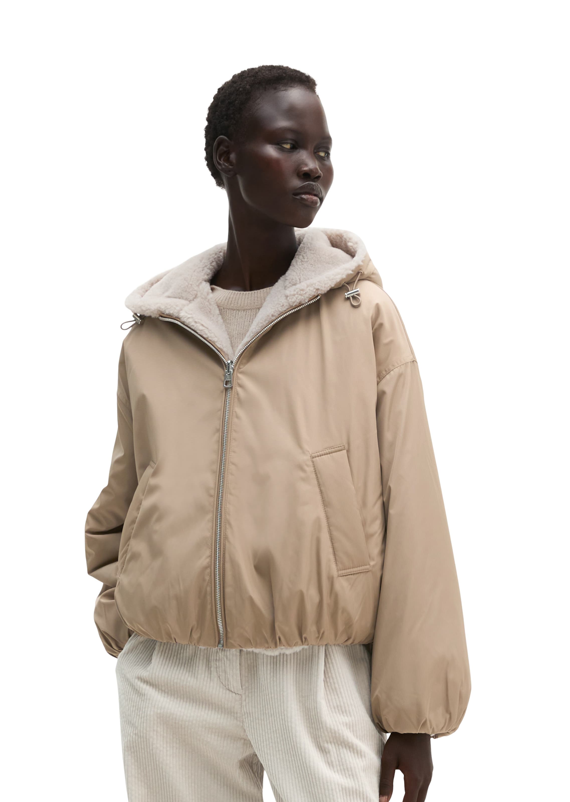 Marc O'Polo Tussenjas in Beige: voorkant