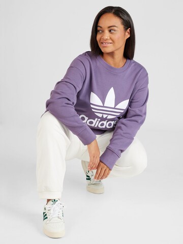 ADIDAS ORIGINALS Collegepaita 'Trefoil' värissä lila