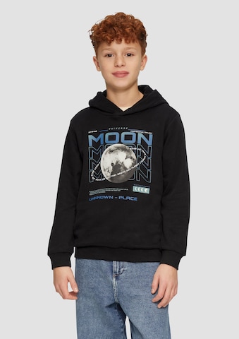 s.Oliver Sweatshirt in Zwart: voorkant