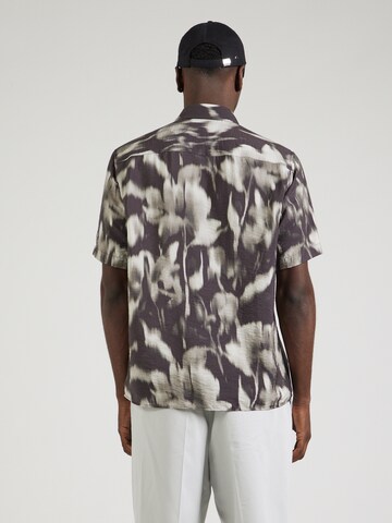 STRELLSON Regular fit Button Up Shirt 'Casyn' in Brown