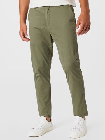 Slimfit Pantaloni 'Milano Drake' di Clean Cut Copenhagen in verde: frontale