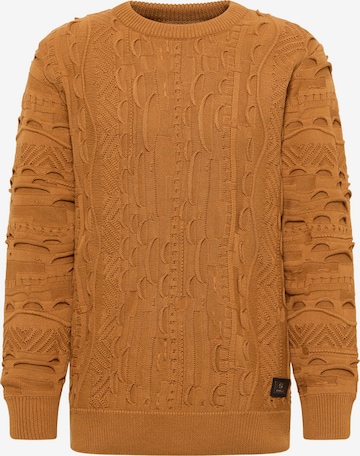 Carlo Colucci Sweater 'Esposini' in Brown: front