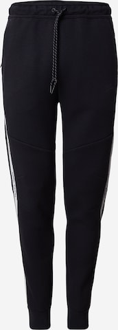 Nike Sportswear Alt kitsenev Püksid 'TECH FLC', värv must: eest vaates
