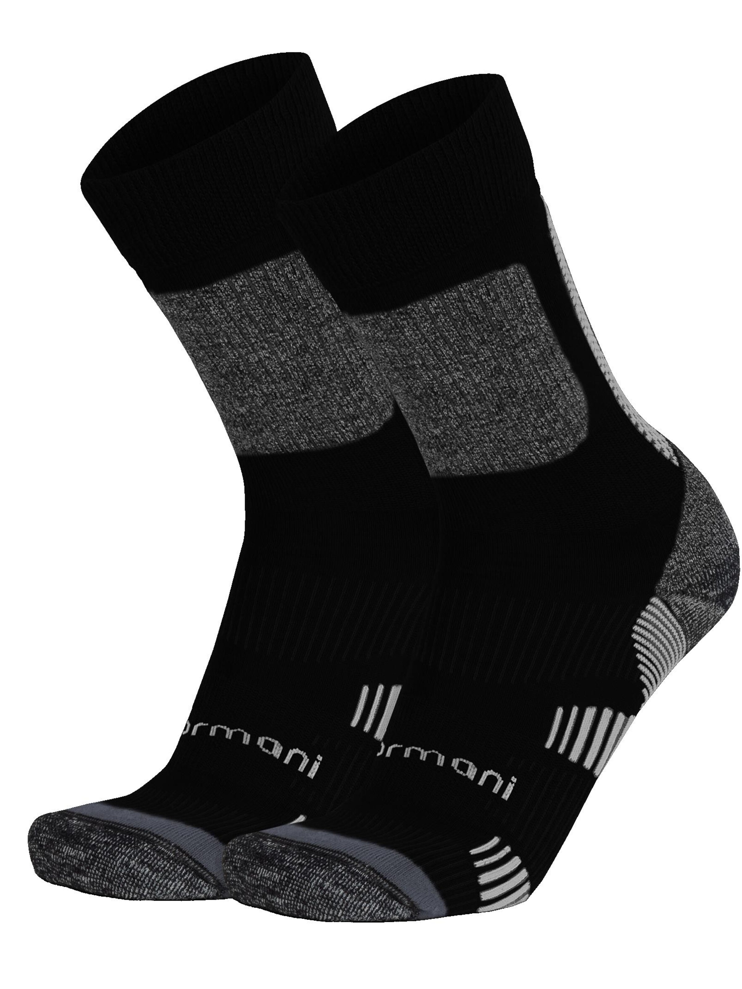 Chaussettes de sport normani en noir : devant