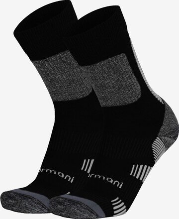 normani Athletic Socks in Black: front