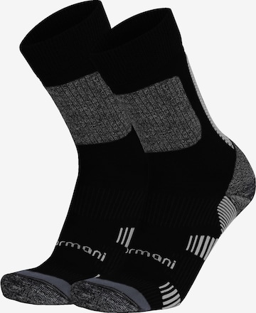 normani Athletic Socks in Black: front