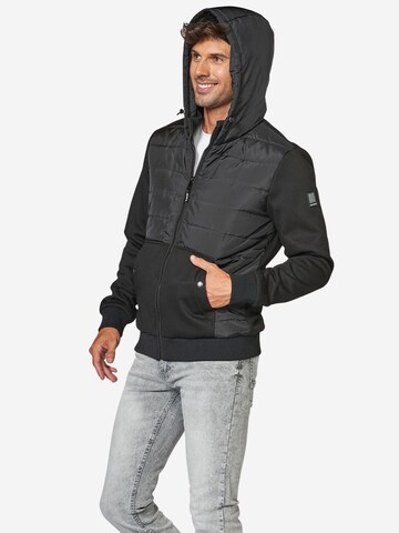 KOROSHI Between-Season Jacket in Black: front