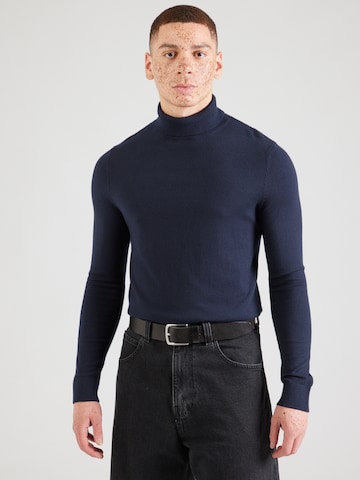 Pull-over QS en bleu : devant