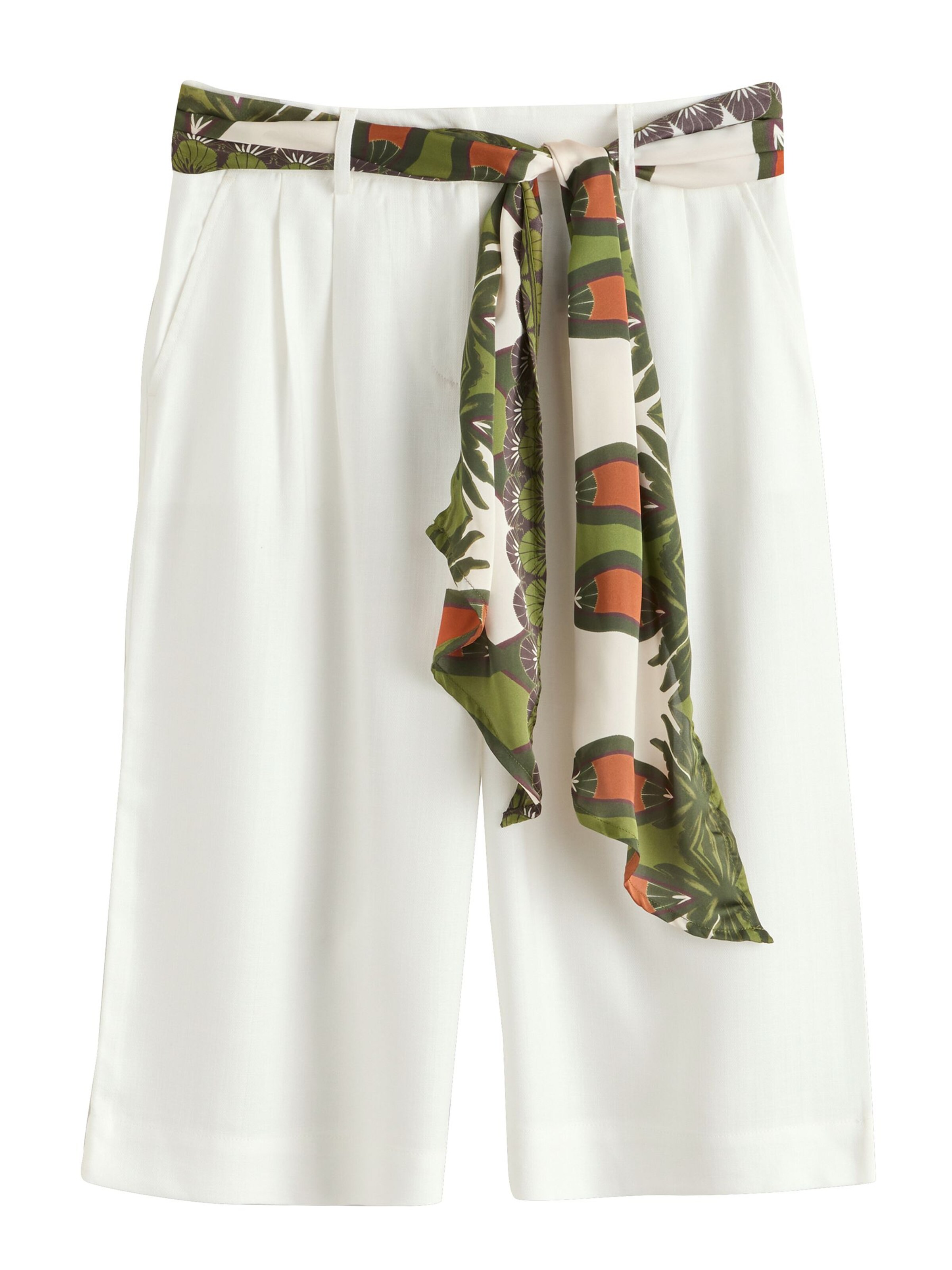 Wide Leg Pantalon Next en blanc : devant