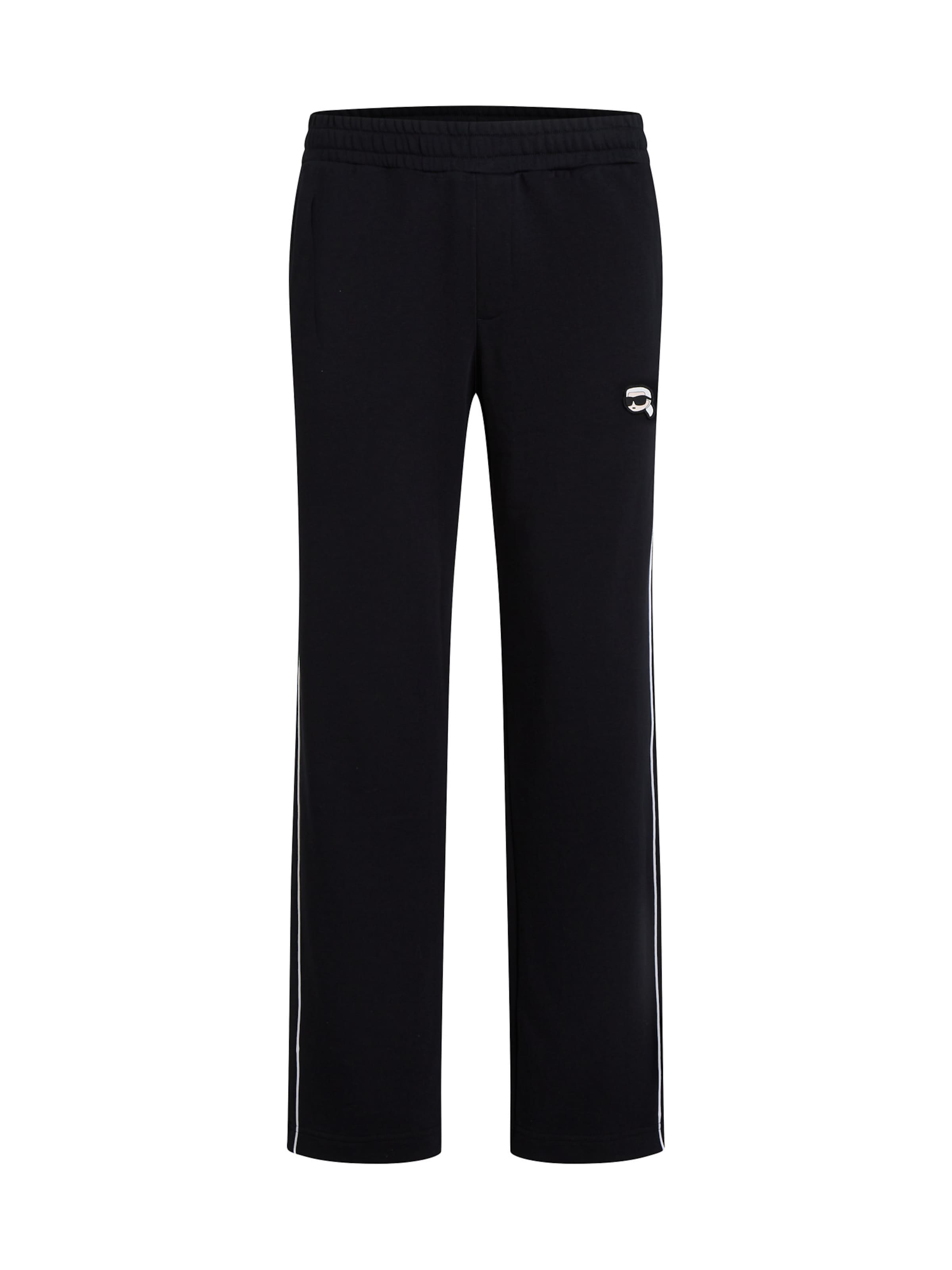 Karl Lagerfeld Normální Kalhoty – černá: přední strana