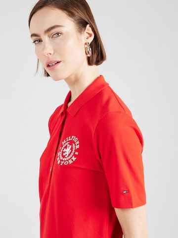 TOMMY HILFIGER Poloshirt in Rot