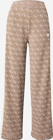 GUESSLoosefit Hlače - bež boja: prednji dio