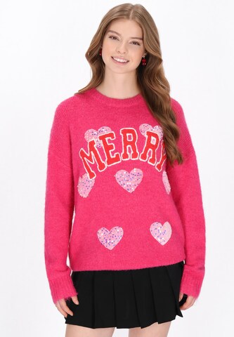 MYMO Sweater in Pink: front