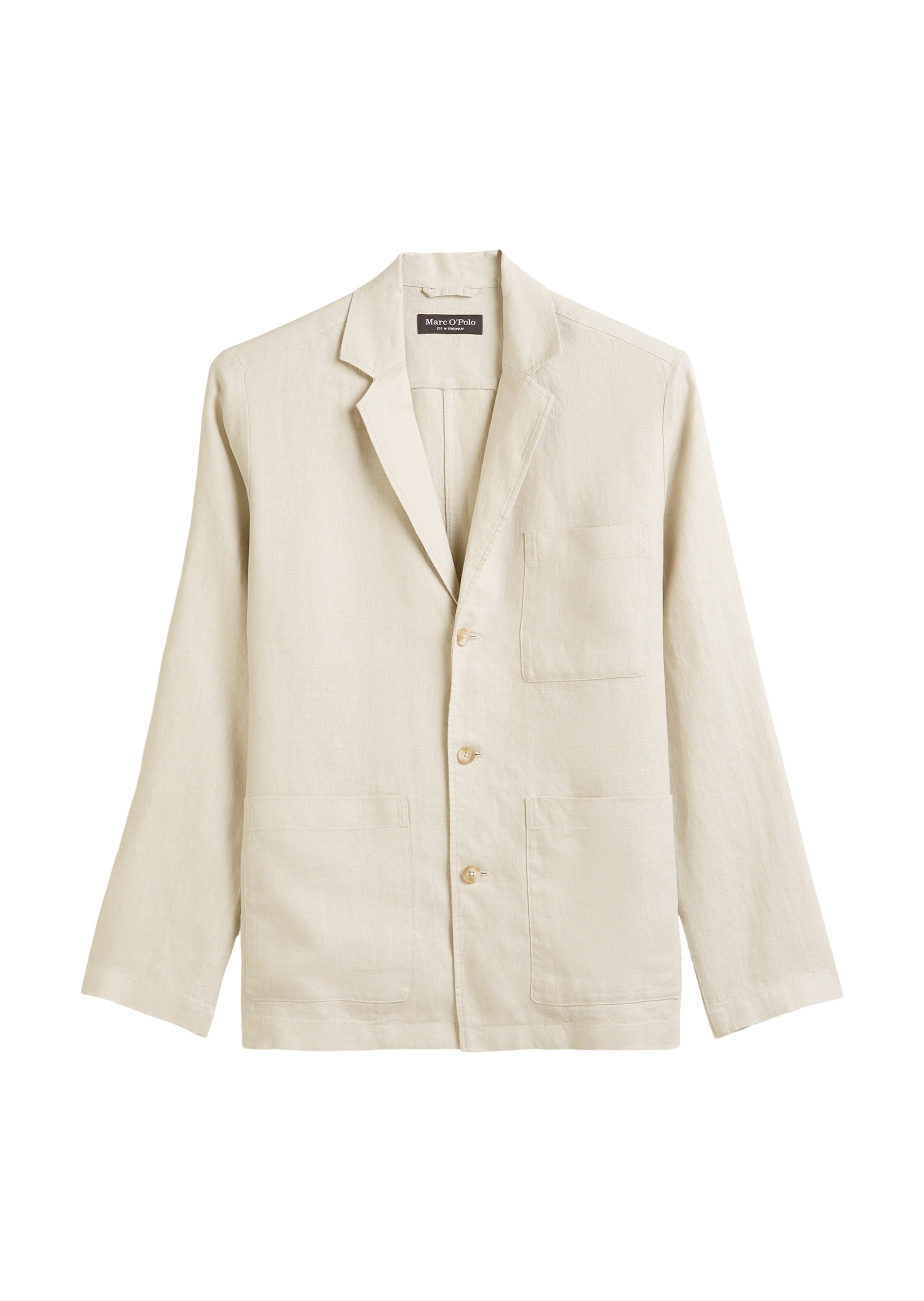 Marc O'Polo Comfort fit Suit Jacket in Beige: front