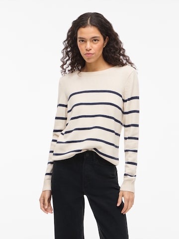 VILA Pulover 'VIRIL' | bela barva: sprednja stran