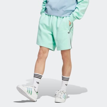 ADIDAS ORIGINALS Regular Trousers 'Adicolor Seasonal Archive' in Green: front