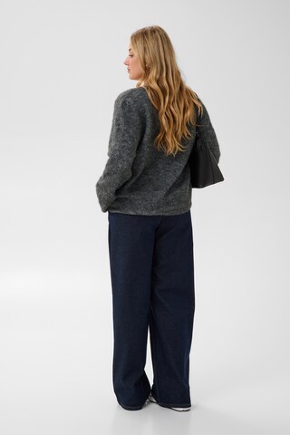 KAFFE CURVE Knit cardigan 'Jordi ' in Grey