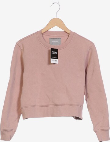 Organic Basics Sweatshirt & Zip-Up Hoodie in M in Pink: front