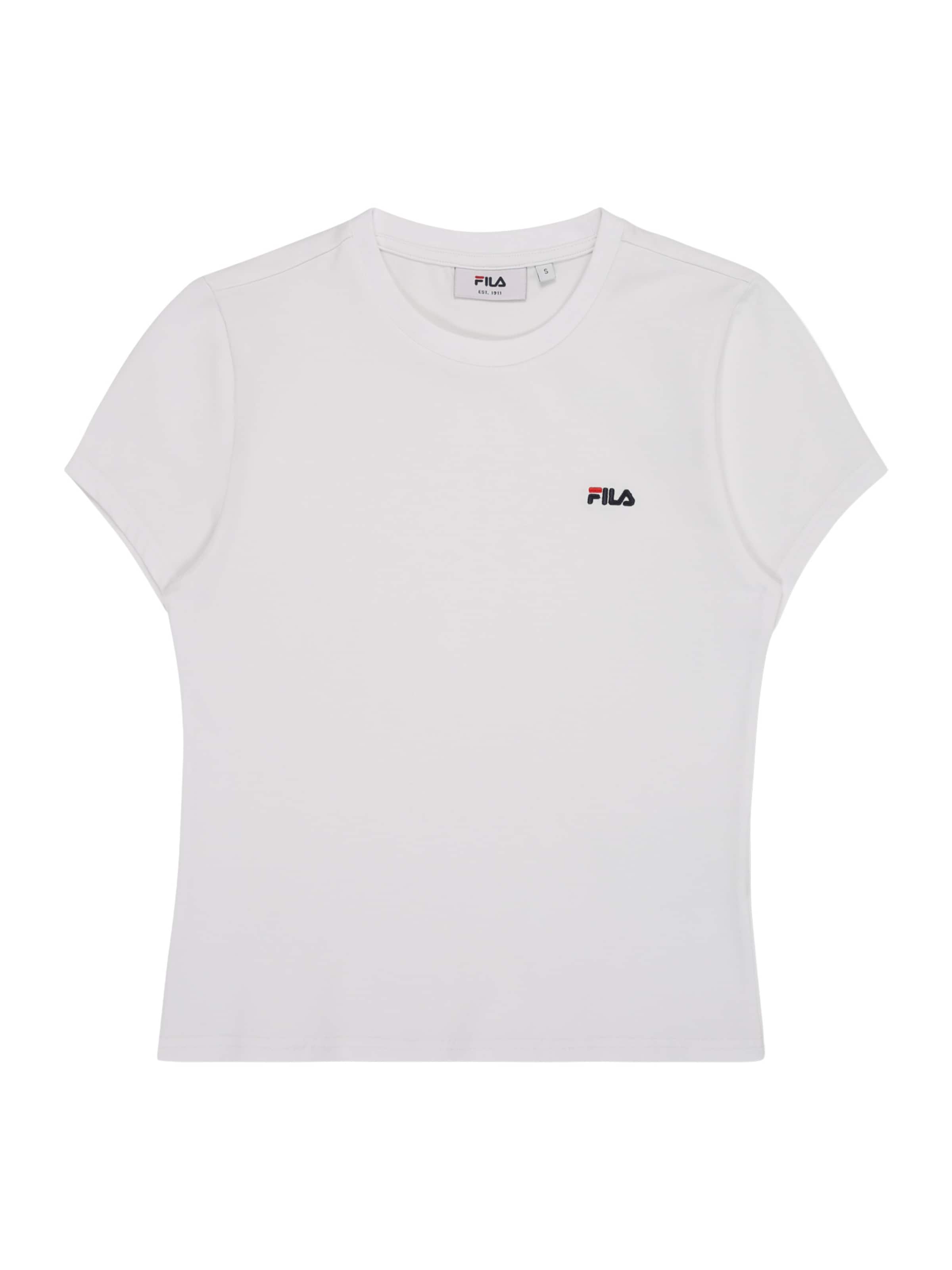 FILA - Camisa 'Trivero' em branco: frente