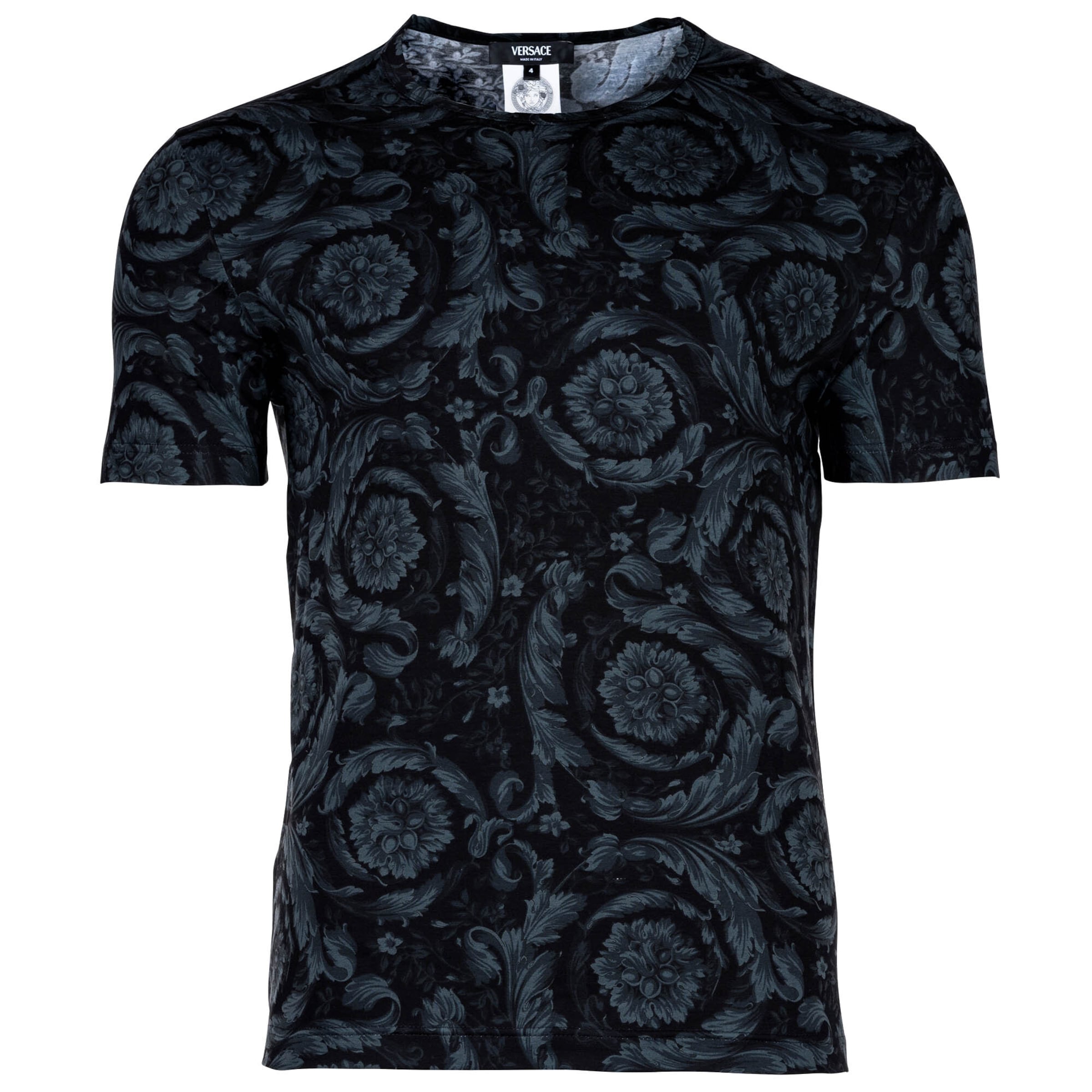 VERSACE Shirt in Black: front