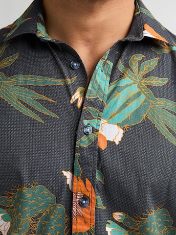 Petrol Industries Regular fit Overhemd in Zwart