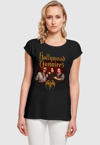 Merchcode T-Shirt 'Hollywood Vampires - Group Photo' in Schwarz: predná strana