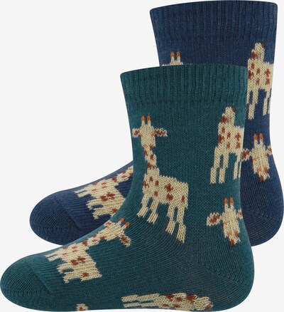 EWERS Socken in beige / navy / braun / dunkelgrün, Produktansicht