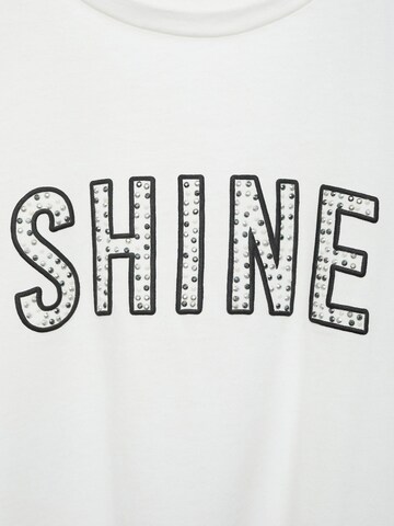 MANGO KIDS Shirt 'SHINE' in White